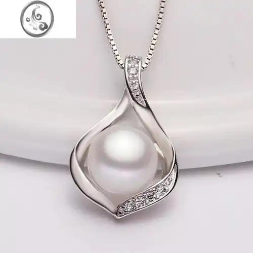 jimi单颗珍珠吊坠项链女925银银爱心气质百搭项坠锁骨链韩国送礼视频