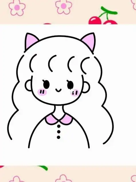 小女孩简笔画枫桦实验幼儿园攻略教程简笔快乐的幼儿园简笔画小女孩简