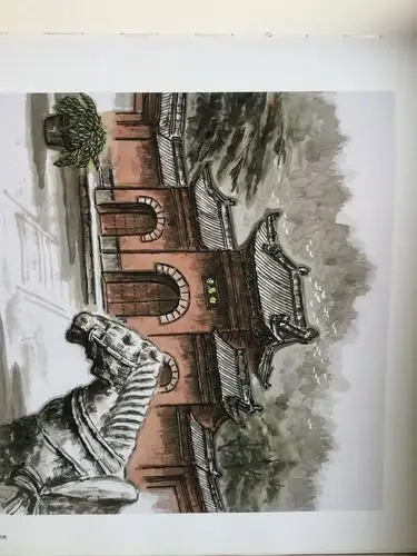 神州宏韵,郑建中中国画古建筑国画集