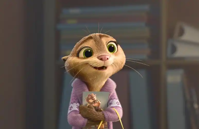 疯狂动物城北美水獭5k壁纸