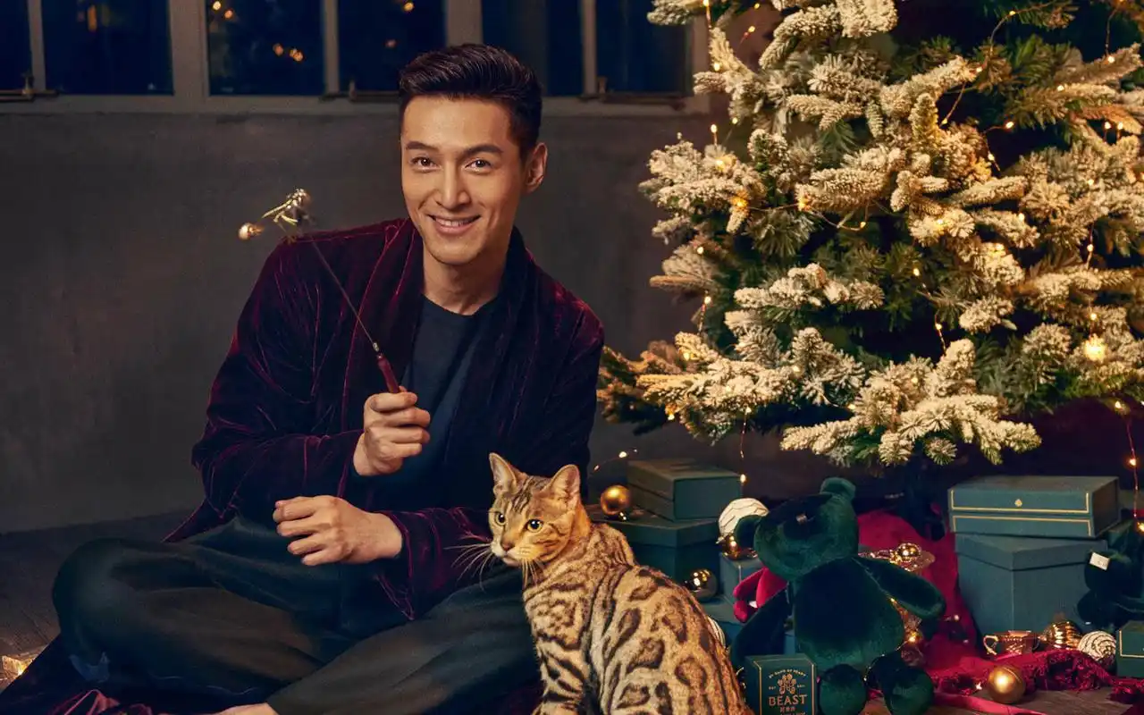 胡歌圣诞节主题写真图片桌面壁纸