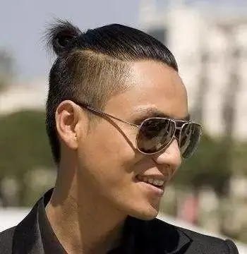 樊阿然 只看ta   陈坤这张好像黑帮老大,男生扎起丸子头竟可以改变