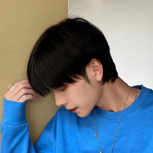 仿真假发男生帅气自然齐耳可齐可斜刘海短直发蓬松碎盖军训学生头