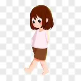 手绘卡通男孩光脚在海边奔跑的插画免抠元素pngpsd手绘男孩光脚抓蝴蝶