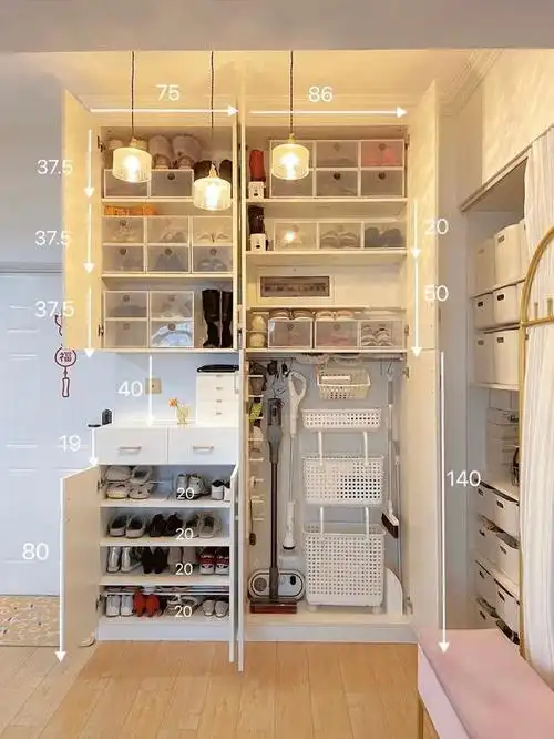 30种鞋柜格局尺寸图,收藏备用,装修不再难倒你_网易订阅