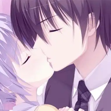 情侣动漫接吻头像带字 动漫头像图片大全 -【爱个性】