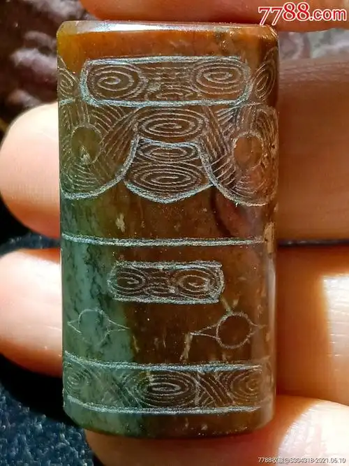 良渚文化兽面玉琮_其他玉石/玉器_图片价格_收藏鉴定_7788钱币网