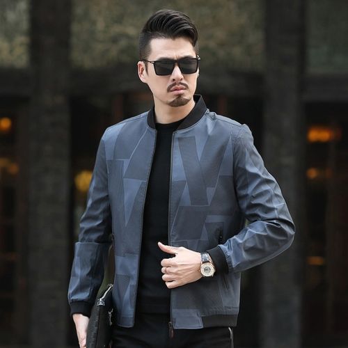 爸爸秋装男士外套30岁中年夹克薄款春秋秋冬季夹克