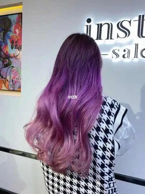 长治探店·渐变梦幻紫_发色_发型_烫发_接头发_染发_短发_刘海_显白