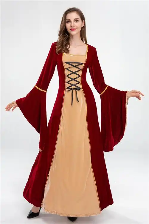 欧美欧洲复古宫廷服装贵族女王装万圣节化妆舞会公主演出服批发