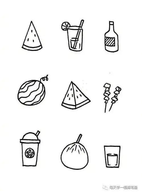 100种可爱的小东西简笔画