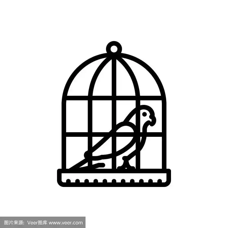 笼子里的鹦鹉