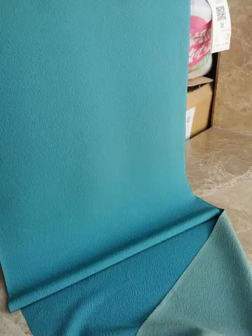 很美的蓝绿色正绢面料