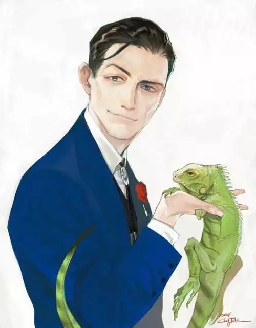 韩国插画师chongtak笔下的硬汉大叔行走的荷尔蒙