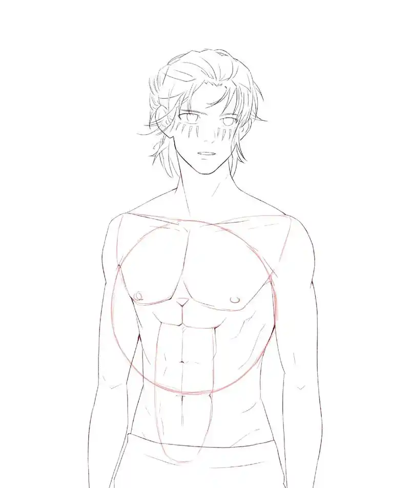 还记得这个猫猫头画腹肌吗.#绘画 #板绘 #人体结构 #画画 - 抖音