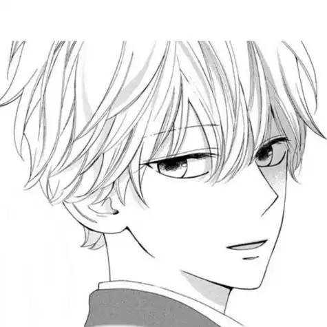 男生动漫简笔画 卷毛男生动漫简笔画