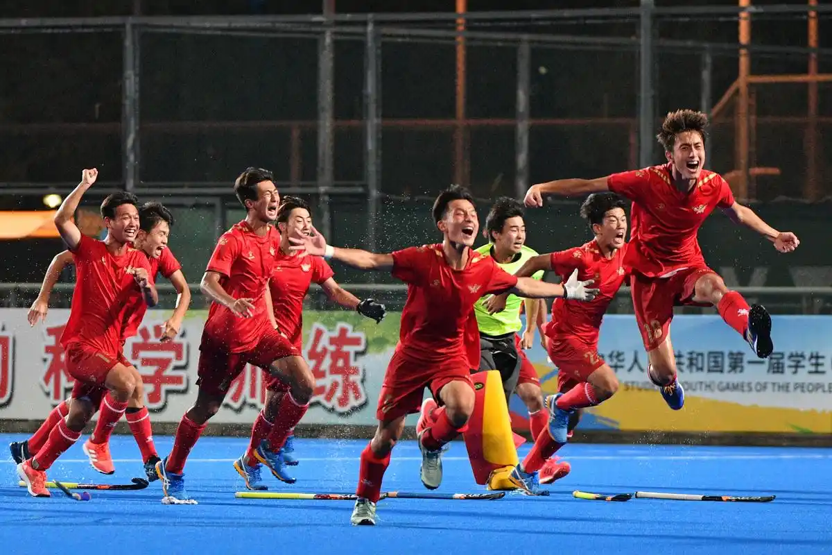 曲棍球——全国学生(青年)运动会男子组:沈阳队夺冠