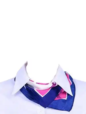 女士西装证件照模板png素材