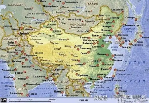 世界各国的中国地图,来看看老外都标注了哪些中国城市?_网易订阅