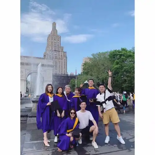 2019年来美国参加女儿纽约大学硕士毕业典礼