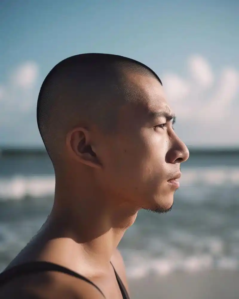 🈶个寸头小哥哥 侧颜如何?