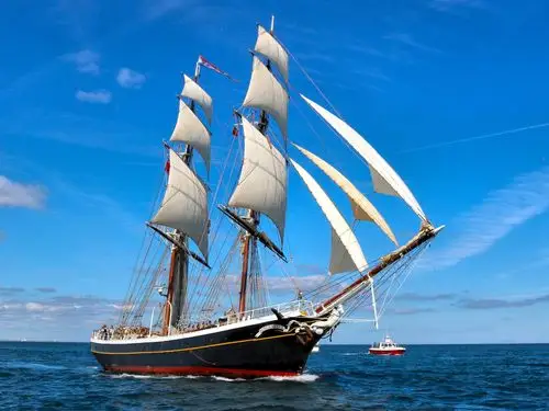 帆船,大海,蓝天