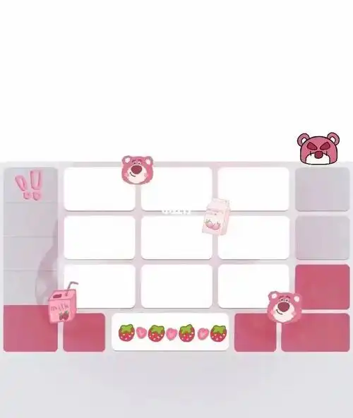 912草莓熊九键键盘来啦