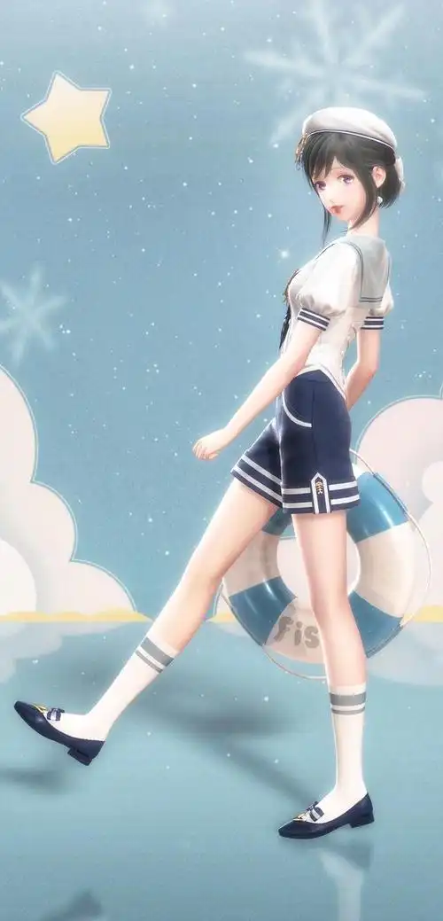 闪耀暖暖:高清水手服写真集!少女自远方来,又赴远方