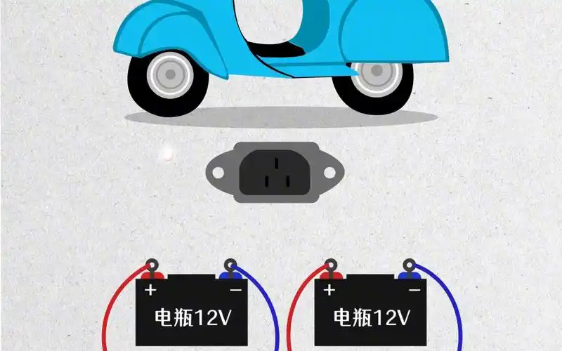 四个12伏电瓶如何接24伏