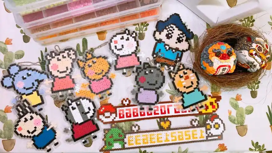 爱上了拼豆豆 ,一天不拼手就痒痒