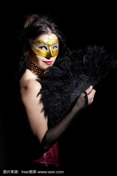 神秘的蒙面的女人