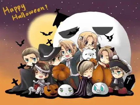 黑塔利亚# 萌萌的感觉~(万圣节壁纸精选 壁纸 尺寸:1024×768)【萄抖