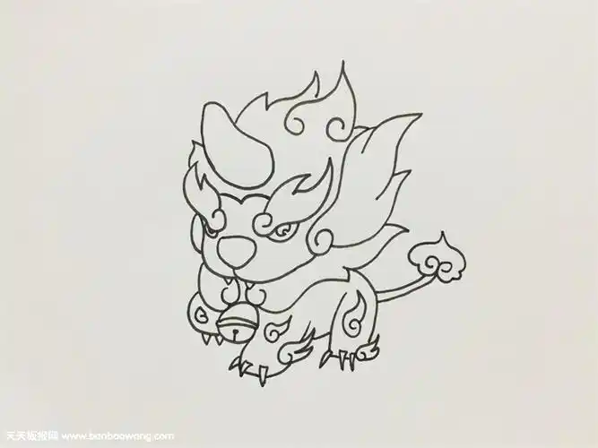 年兽简笔画教程