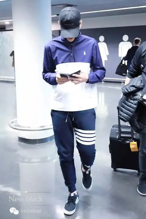 tb卫裤男女潮牌休闲修身情侣大码收口束脚小