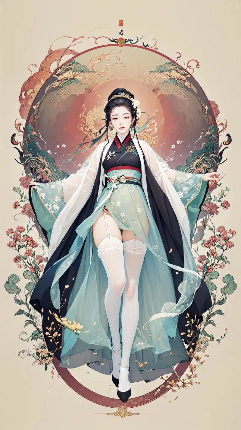 ai绘画有点东西 #古风御姐 #大长腿打几分 高冷神仙小姐 - 抖音