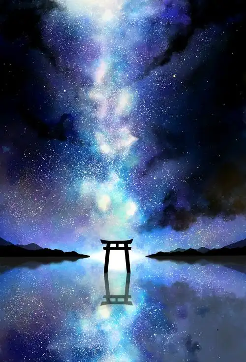 pixiv〕超好看的背景(星空) - 哔哩哔哩