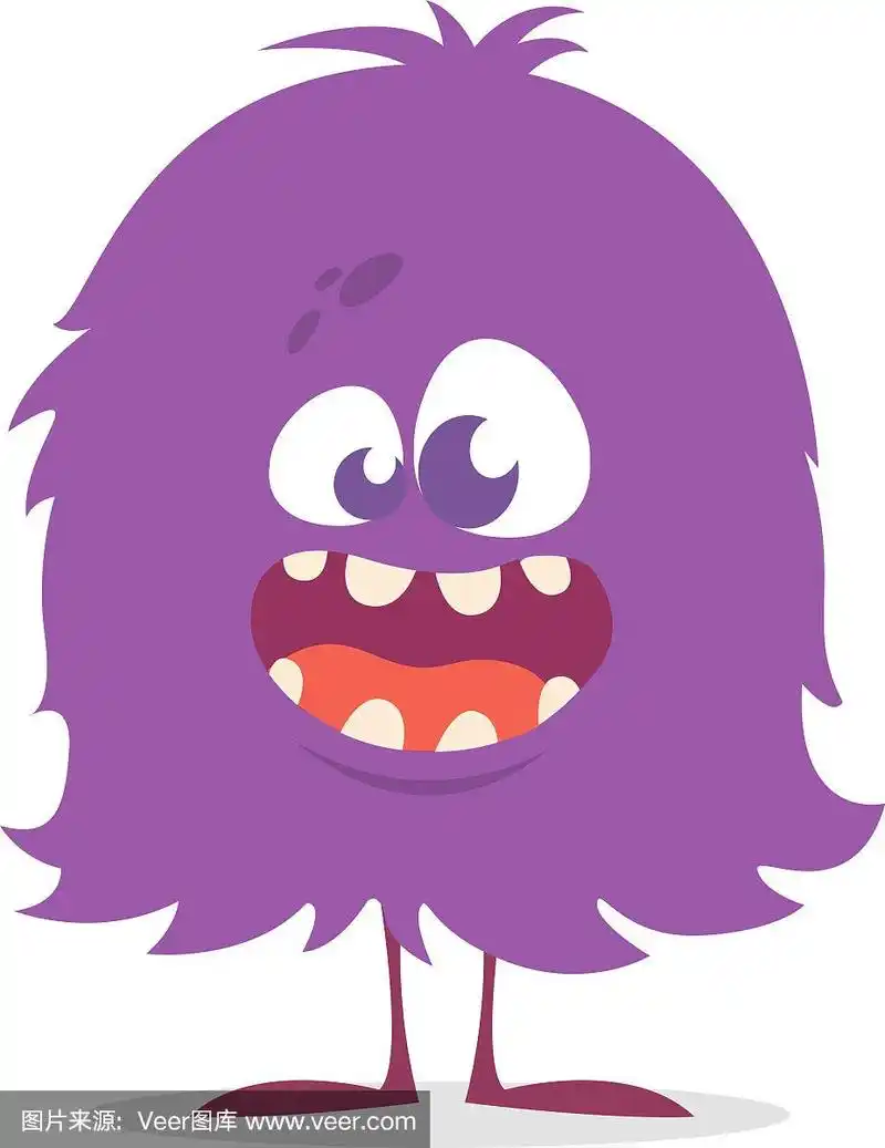 可爱的,怪物,巨魔,卡通,魔鬼