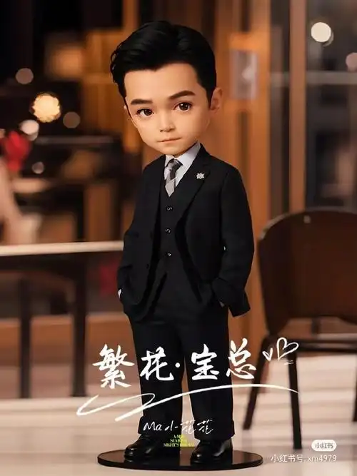 胡歌超话  20240108胡歌|繁花阿宝『宝总』q版  cr小红薯    #胡歌 爆