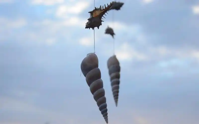 随风摇动的风铃唯美摄影图片桌面壁纸