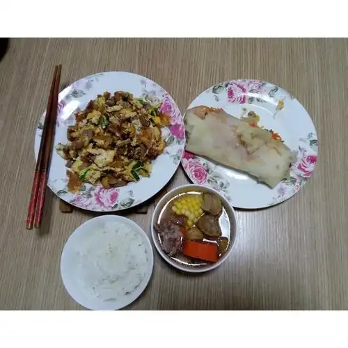 eva要笑做的一个人的晚餐