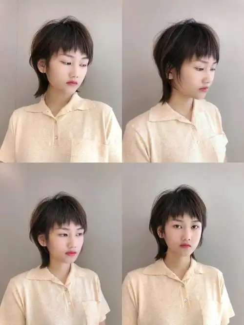 73一诺老师设计高层次中发烫发发型高层次的好处就是有短发的修饰