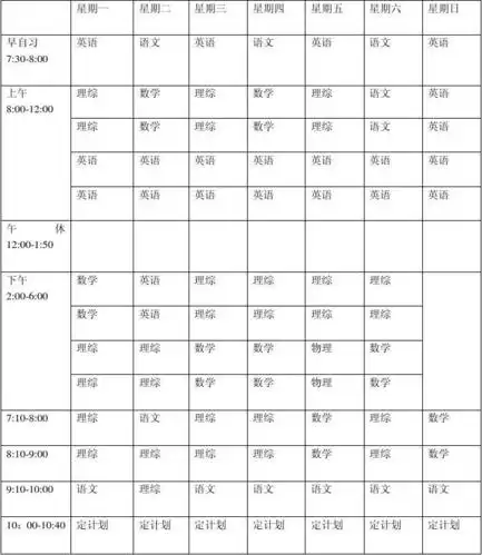 无忧文档 所有分类 高中教育 英语 高三理科课程表 第1页 (共1页,当前