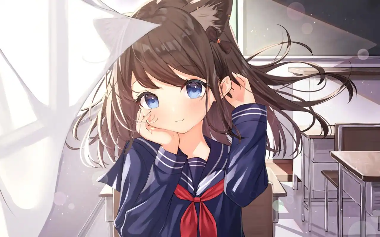 二次元动漫女生图片桌面壁纸