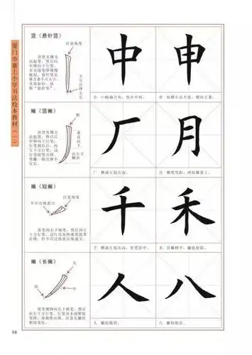 实用教材:《毛笔楷书入门教程》