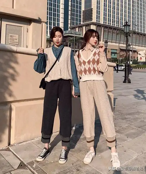 12套萝卜哈伦裤的穿搭示范哈伦萝卜裤配什么上衣图片