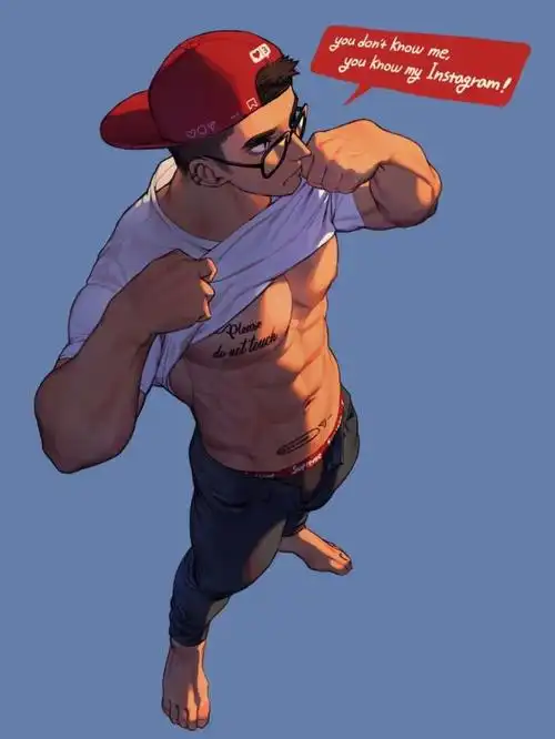 国外漫画师笔下的肌肉男,太可了 - 动漫肌肉男壁纸 健身 - 实验室设备