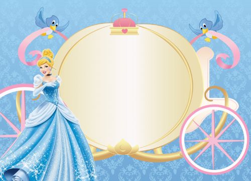 灰姑娘迪士尼公主生日签字涂鸦留念不退色高品照片海报装饰定制