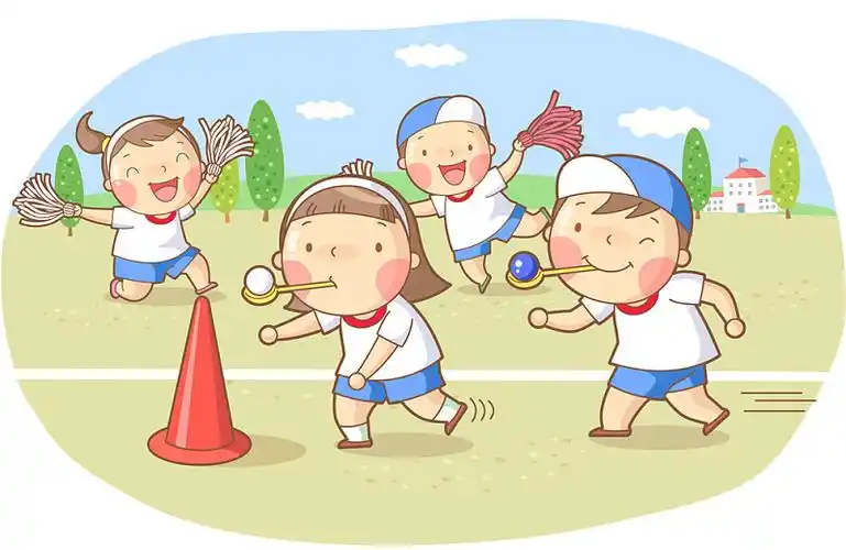 小学运动会矢量图