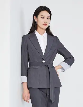 下架prich春夏宽松年轻青春职场气质高贵干练挺括西装外