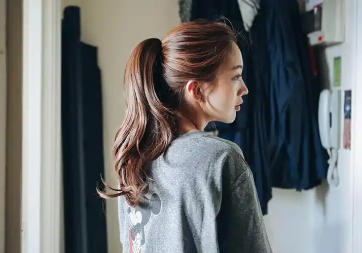 刘海厚,怎么才好看,长脸,扎马尾